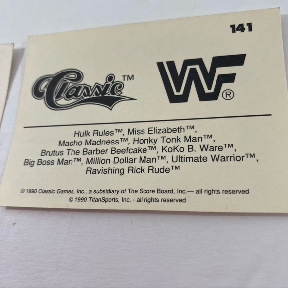 Ravishing Rick rude titan wrestling card #104 -1989 simply ravishing Preowned - Picture 3 of 5